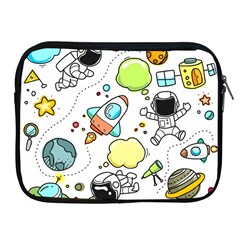 Sketch Cartoon Space Set Apple Ipad 2/3/4 Zipper Cases