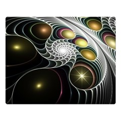 Fractal Bulbs Fantasy Curve Double Sided Flano Blanket (large) 
