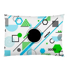 Geometric Shapes Background Pillow Case