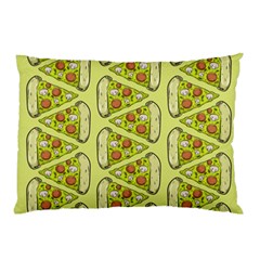 Pizza Fast Food Pattern Seamles Design Background Pillow Case