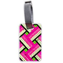 Pop Art Mosaic Luggage Tag (two Sides)