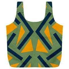 Abstract Geometric Design    Full Print Recycle Bag (xxxl)