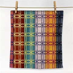 Grungy Vintage Patterns Face Towel