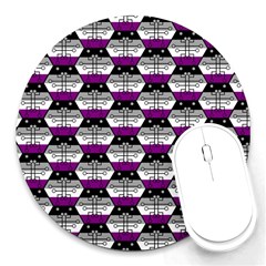 Hackers Town Void Mantis Hexagon Asexual Ace Pride Flag Round Mousepads