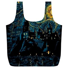 Cartoon Starry Night Vincent Van Gofh Full Print Recycle Bag (xxxl)