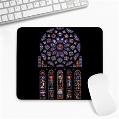 Chartres Cathedral Notre Dame De Paris Amiens Cath Stained Glass Large Mousepads