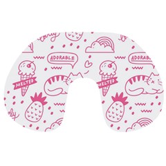 Cute-girly-seamless-pattern Travel Neck Pillow