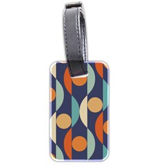 Mid Century Vintage Retro Geometric Luggage Tag (two Sides)