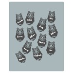 Personalized Name Bear Family Two Sides Premium Plush Fleece Blanket (Teen Size) 60, x50,  Blanket Front
