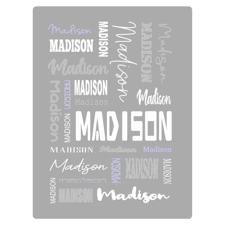 Personalized Name Gift Two Sides Premium Plush Fleece Blanket (Baby Size)