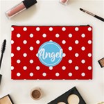 Personalized  Name Monogram Cosmetic Bag (Large) Back