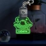 Personalized Name Space LED Key Chain Front