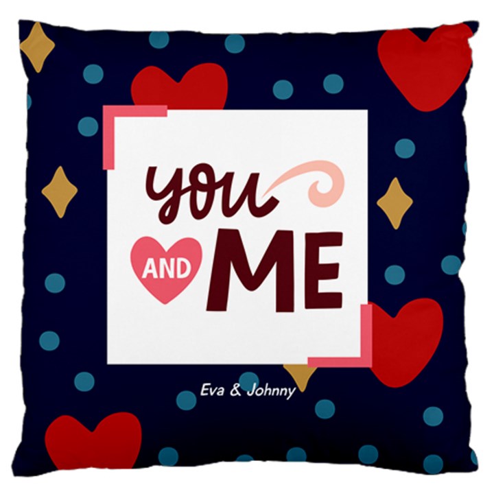 Love Type Large Cushion Case (One Side)