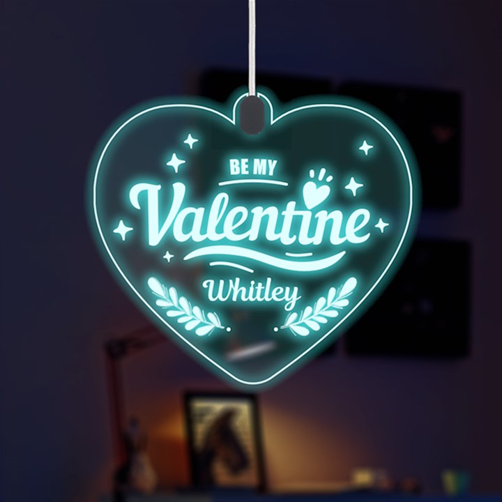 Be my Valentine LED Acrylic Ornament