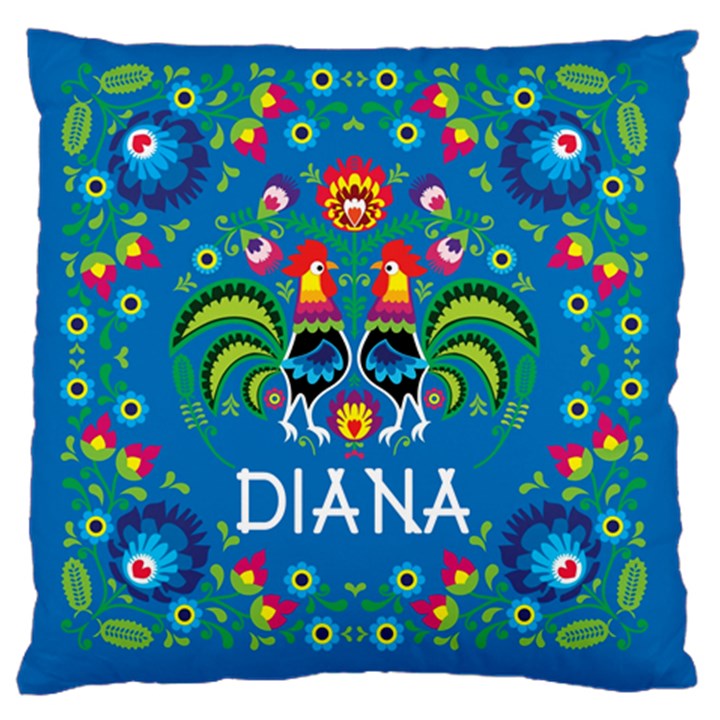 Personalized Spring Time Name Large Cushion Case (One Side)