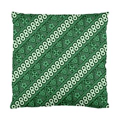 Batik-green Standard Cushion Case (one Side)