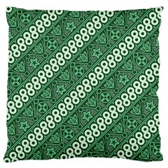 Batik-green Large Cushion Case (two Sides)