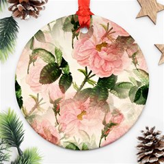 Flowers-105 Round Ornament (two Sides)