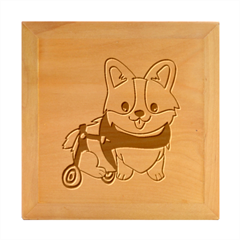 Puppy Cartoon Corgi Wood Photo Frame Cube