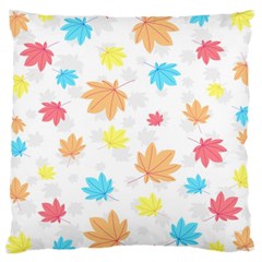 Leaves-141 Large Cushion Case (one Side)