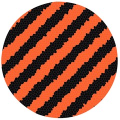 Halloween-background Wooden Bottle Opener (round)