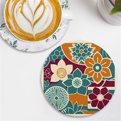 Japanese Folk Art Uv Print Round Tile Coaster