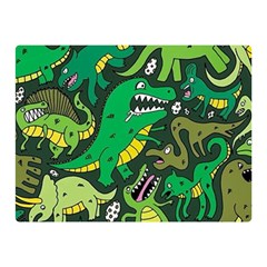 Dino Kawaii Two Sides Premium Plush Fleece Blanket (mini)