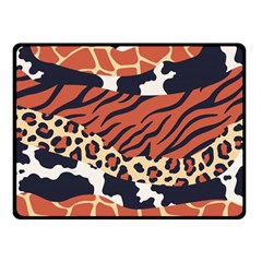 Mixed-animal-skin-print-safari-textures-mix-leopard-zebra-tiger-skins-patterns-luxury-animals-textur Fleece Blanket (small)