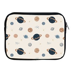 Space Planets Art Pattern Design Wallpaper Apple Ipad 2/3/4 Zipper Cases