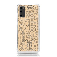 Aztec Tribal African Egyptian Style Seamless Pattern Vector Antique Ethnic Samsung Galaxy S20 6 2 Inch Tpu Uv Case