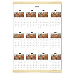 Personalized Calendar Style 3 Canvas Yearly Calendar 16  x 22  Front - Jan 2025