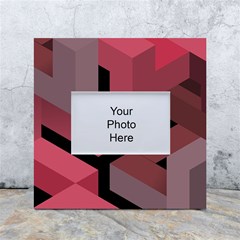 Blocks Abstract Pattern Art White Box Photo Frame 4  X 6 
