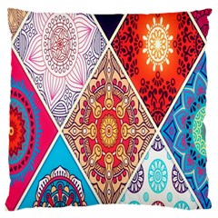 Mandala Pattern, Desenho, Designs, Glitter, Pattern Large Cushion Case (one Side)
