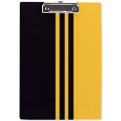 Abstract Design, Minimal, Abstract, Black, Desenho, Flat A4 Acrylic Clipboard