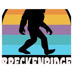 Breckenridge T- Shirt Breckenridge Colorado Bigfoot Sasquatch Retro Sunset T- Shirt Two Sides Premium Plush Fleece Blanket (medium)