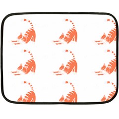 Cat T- Shirt Cute Cat Pattern For Cat Lovers T- Shirt Fleece Blanket (mini)