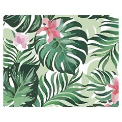 Hawaii T- Shirt Hawaii Jungle Creative T- Shirt Two Sides Premium Plush Fleece Blanket (medium)