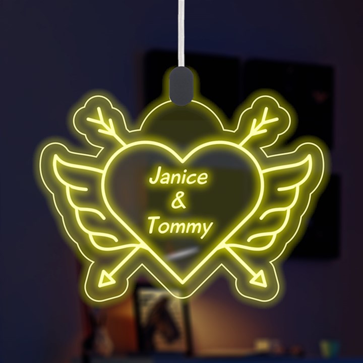 Happy Valentine LED Acrylic Ornament