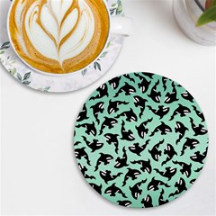 Orca Killer Whale Fish Uv Print Round Tile Coaster
