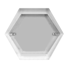 Damask, Desenho, Flowers, Gris Hexagon Wood Jewelry Box