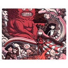 Adventure Time Cartoon Premium Plush Fleece Blanket (medium)