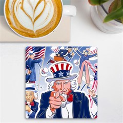 Independence Day United States Of America Uv Print Square Tile Coaster 