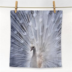 White Peacock Bird Face Towel