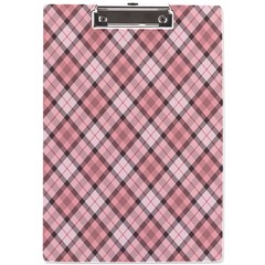 Pink Burberry, Abstract A4 Acrylic Clipboard