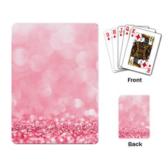 Pink Glitter Background Playing Cards Single Design (rectangle)