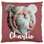 Personalized Name Photo Kids Baby Gift 16  Baby Flannel Cushion Case (Two Sides) Front