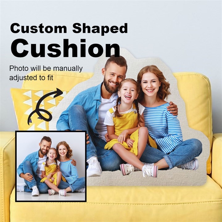 Personalized Family Custom Shaped Cushion Cut To Shape Cushion Case