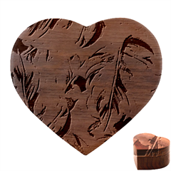 Monstera Colorful Leaves Foliage Heart Wood Jewelry Box