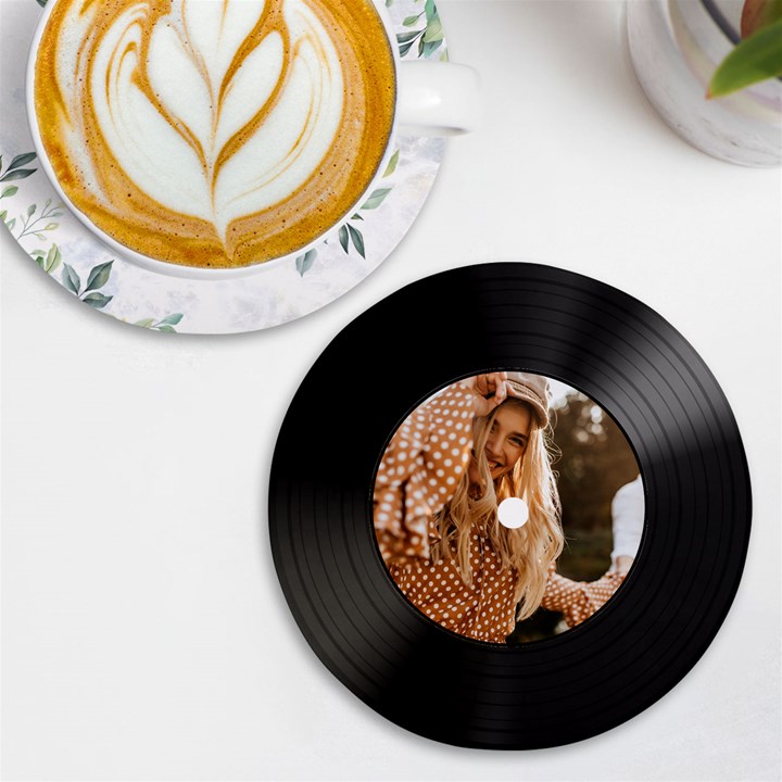 Personalized CD Photo Name Round Tile Coaster UV Print Round Tile Coaster