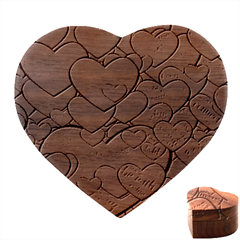 Love Hearts Valentine Red Symbol Heart Wood Jewelry Box